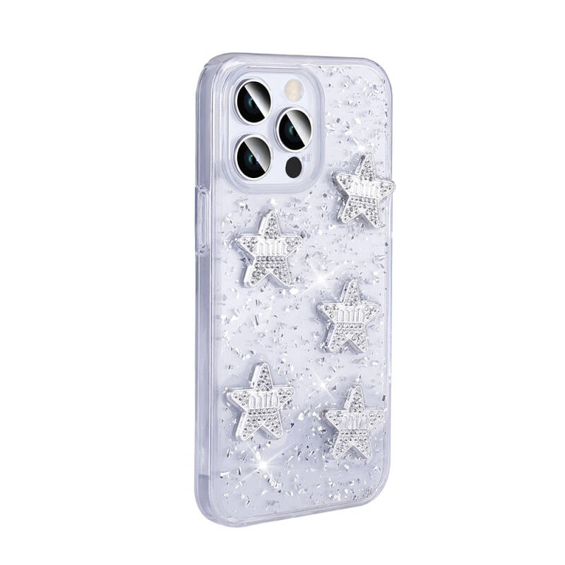 Apple iPhone 14 Pro Max Case with Airbag Glitter Back Surface Zore Shimmer Silicone Cover - 7