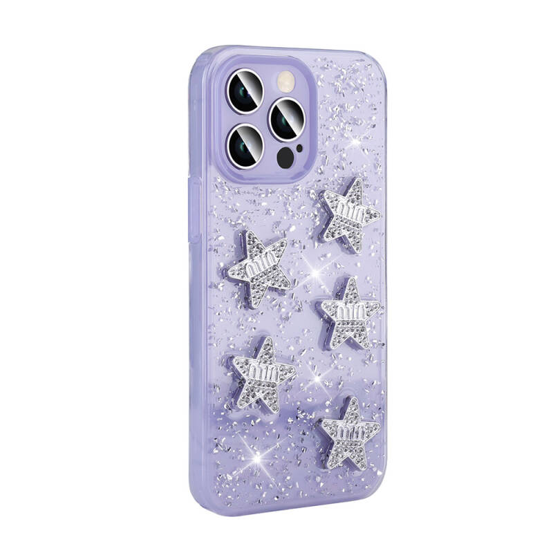 Apple iPhone 14 Pro Max Case with Airbag Glitter Back Surface Zore Shimmer Silicone Cover - 13