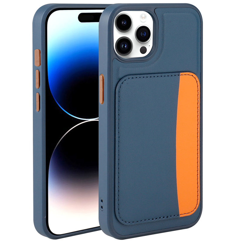 Apple iPhone 14 Pro Max Case with Card Holder Zore X-Card Silicone Cover - 2