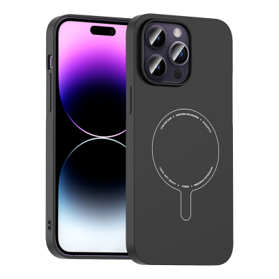 Apple iPhone 14 Pro Max Case with M-Safe Charging and Camera Protection - Zore Elio Hard PC Cover - 4
