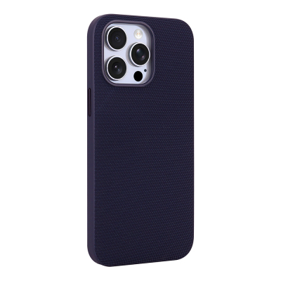 Apple iPhone 14 Pro Max Case with M-Safe Charging Feature, Fabric Design, Zore Miami Hard PC Cover - 10