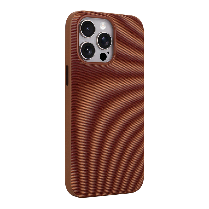 Apple iPhone 14 Pro Max Case with M-Safe Charging Feature, Fabric Design, Zore Miami Hard PC Cover - 11