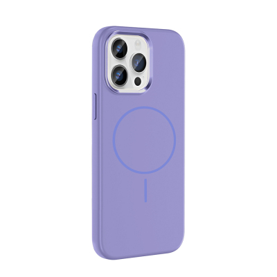 Apple iPhone 14 Pro Max Case with M-Safe Charging Feature, Metal Camera Frame, Zore Edi Silicone Cover - 11