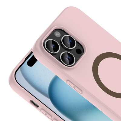 Apple iPhone 14 Pro Max Case with M-Safe Charging Feature, Zore Aris Silicone Cover - 26
