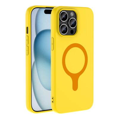 Apple iPhone 14 Pro Max Case with M-Safe Charging Feature, Zore Aris Silicone Cover - 34