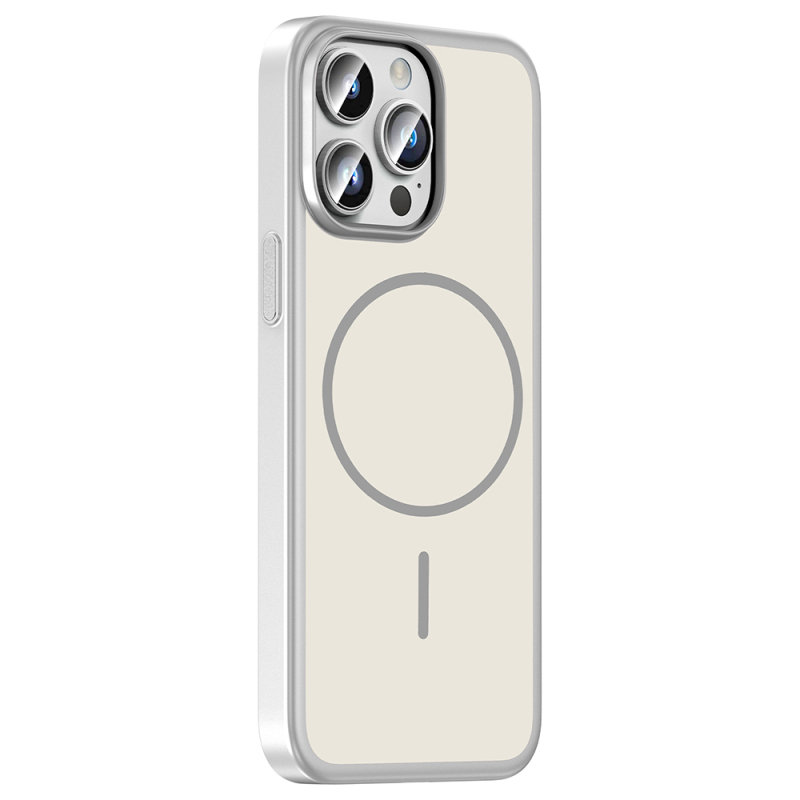Apple iPhone 14 Pro Max Case with M-Safe Charging Feature Zore Lora PC Cover - 7