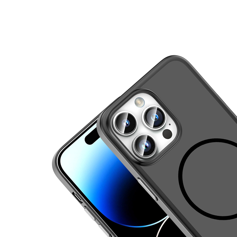 Apple iPhone 14 Pro Max Case with M-Safe Charging Feature Zore Lora PC Cover - 14