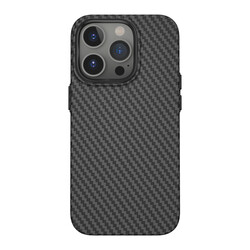 Apple iPhone 14 Pro Max Case Wiwu Carbon Fiber Look Magsafe Wireless Charge Featured Kabon Cover - 18