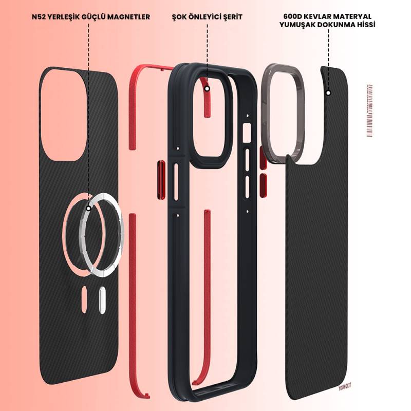 Apple iPhone 14 Pro Max Case YoungKit 600D Cover with Magsafe Charging - 10