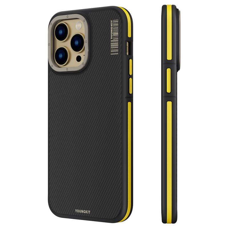 Apple iPhone 14 Pro Max Case YoungKit 600D Kevlar Cover with Magsafe Charging - 5