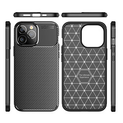 Apple iPhone 14 Pro Max Case Zore Negro Silicon Cover - 3