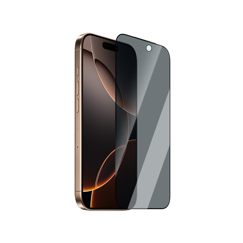 Apple iPhone 14 Pro Max CaseWorld Applicator Serisi 2.5D Eyesafe Mavi Işık Teknolojili 0.33mm Privacy Temperli Cam Ekran Koruyucu + Uygulama Aparatı - 3