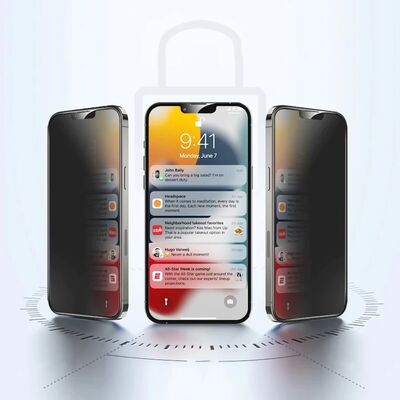 Apple iPhone 14 Pro Max Hayalet Ekran Koruyucu Davin Privacy Seramik Ekran Filmi - 3