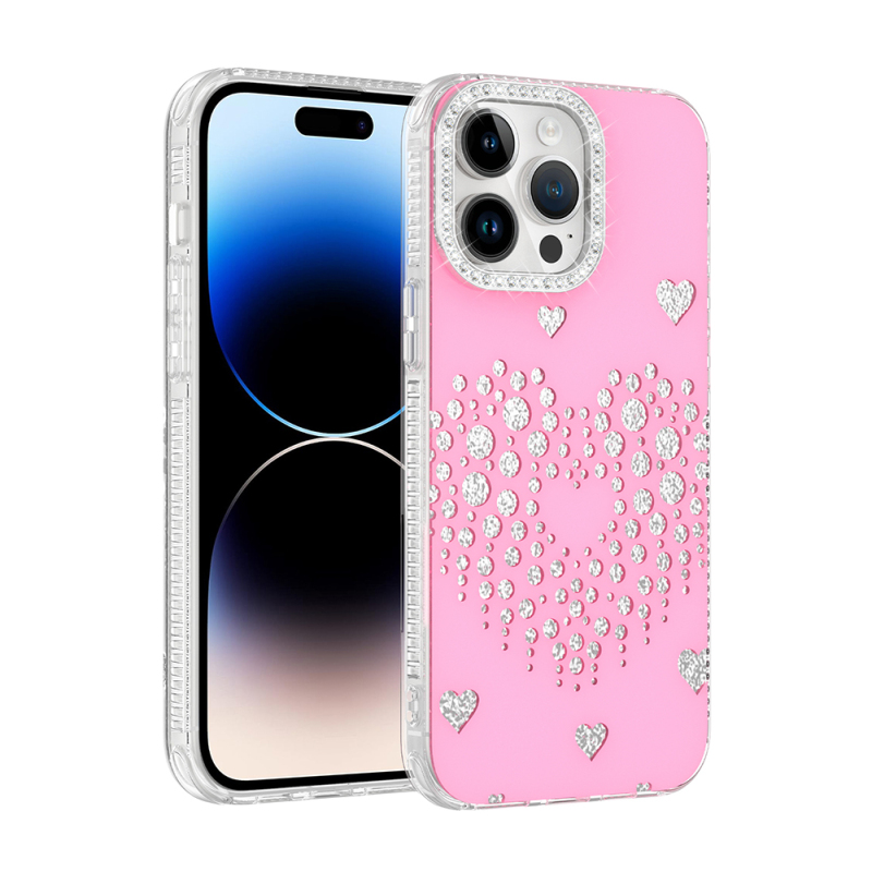 Apple iPhone 14 Pro Max Kılıf Damla Taşlı Zore Rivas Sert PC Kapak - 2