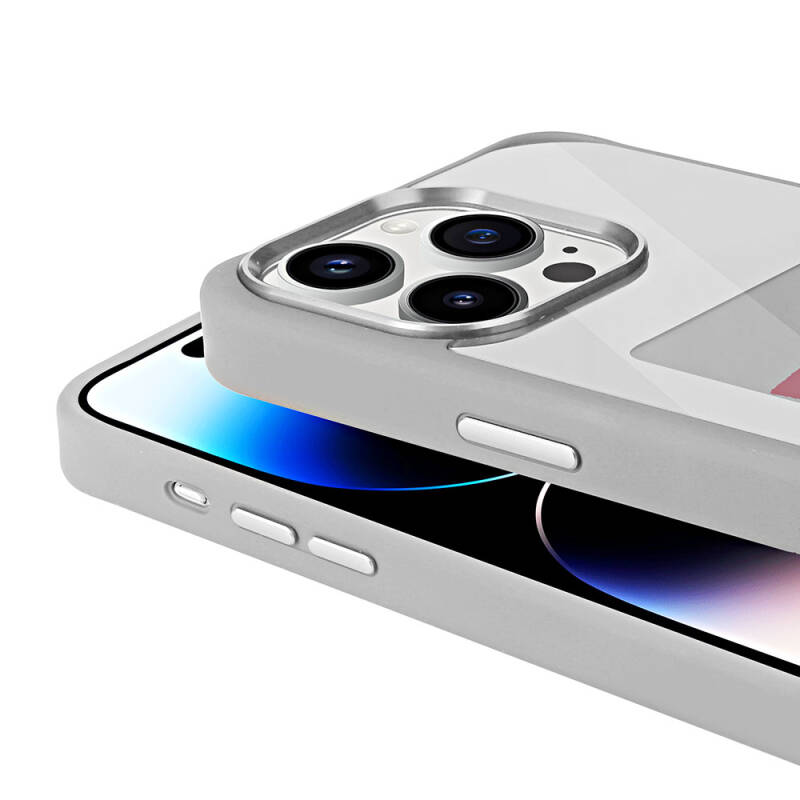 Apple iPhone 14 Pro Max Kılıf Ekranı Yansıtan Zore Akıllı NFC Kapak - 8