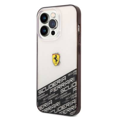 Apple iPhone 14 Pro Max Kılıf Ferrari Transparan Alt Kısım Baskılı Dizayn Kapak - 5