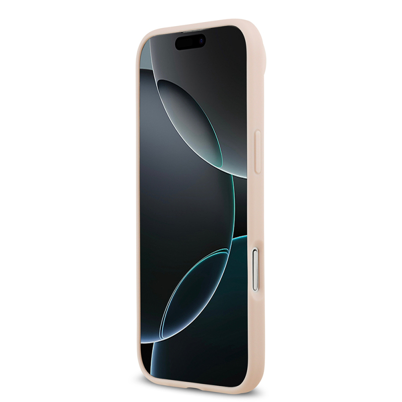 Apple iPhone 17 Air Kılıf Guess Orjinal Lisanslı M-safe Şarj Özellikli Taneli Çiçek Tasarımlı Metal Yazı Logolu Kapak - 7