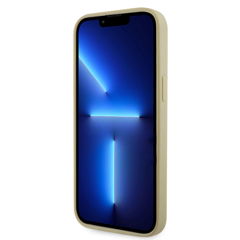 Apple iPhone 14 Pro Max Kılıf Guess Orjinal Lisanslı Taşlı Arka Yüzey Üçgen Logolu Kapak - 10