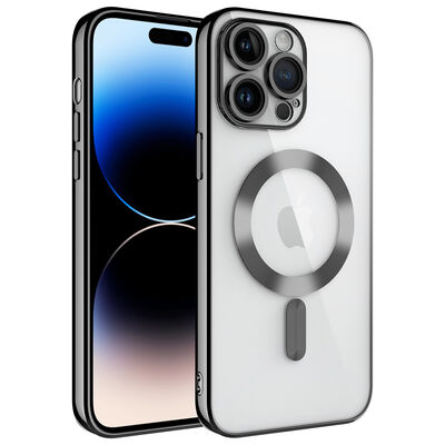 Apple iPhone 14 Pro Max Kılıf Kamera Korumalı Magsafe Wireless Şarj Özellikli Zore Demre Kapak - 3