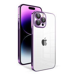 Apple iPhone 14 Pro Max Kılıf Kamera Korumalı Renkli Çerçeveli Zore Garaj Kapak - 1