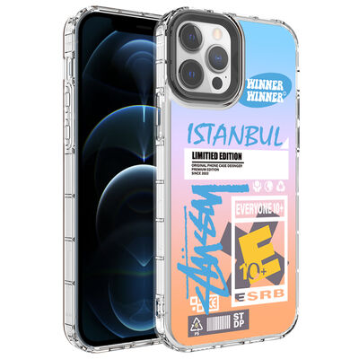 Apple iPhone 14 Pro Max Kılıf Kamera Korumalı Renkli Desenli Sert Silikon Zore Korn Kapak - 3