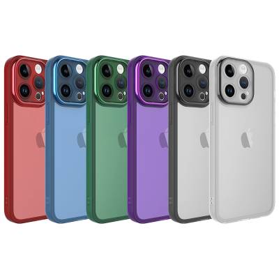 Apple iPhone 14 Pro Max Kılıf Kamera Korumalı Transparan Zore Post Kapak - 2