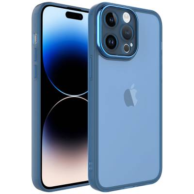 Apple iPhone 14 Pro Max Kılıf Kamera Korumalı Transparan Zore Post Kapak - 5