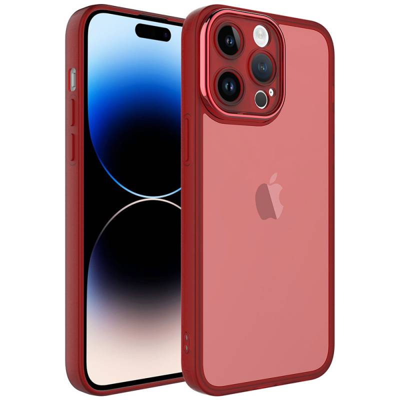 Apple iPhone 14 Pro Max Kılıf Kamera Korumalı Transparan Zore Post Kapak - 7