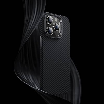 Apple iPhone 14 Pro Max Kılıf Karbon Fiber Benks 600D Essential Kevlar Kapak - 6