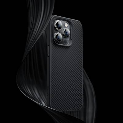Apple iPhone 14 Pro Max Kılıf Karbon Fiber Magsafe Şarj Özellikli Benks 600D Hybrid Kevlar Kapak - 2