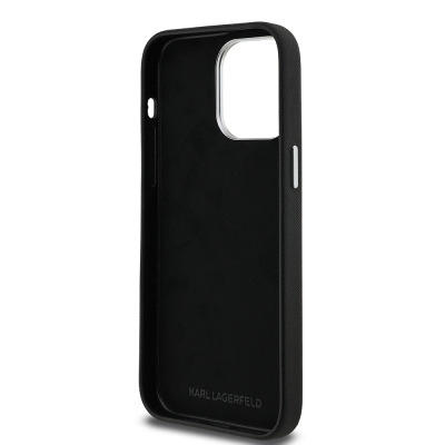 Apple iPhone 14 Pro Max Kılıf Karl Lagerfeld Orjinal Lisanslı K&C Heads Pin Kapak - 8