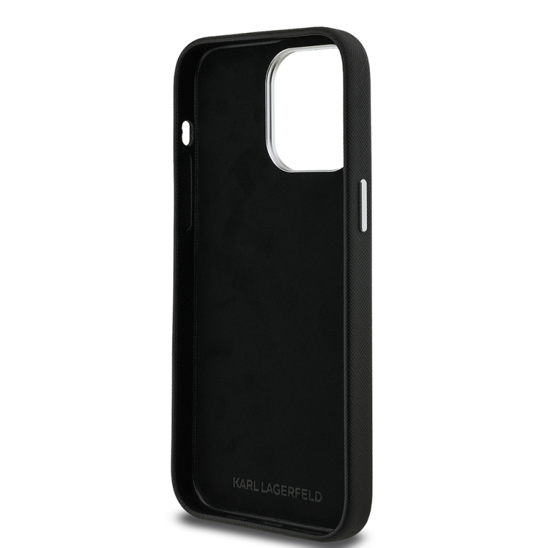Apple iPhone 14 Pro Max Kılıf Karl Lagerfeld Orjinal Lisanslı K&C Heads Pin Kapak - 8