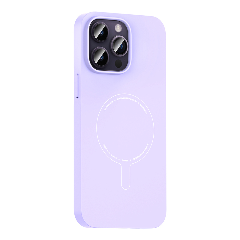 Apple iPhone 14 Pro Max Kılıf M-Safe Şarj Özellikli Kamera Korumalı Zore Elio Sert PC Kapak - 16
