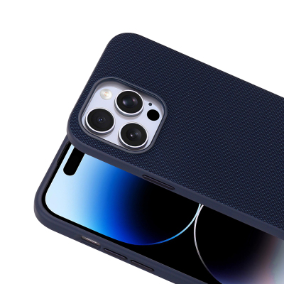Apple iPhone 14 Pro Max Kılıf M-Safe Şarj Özellikli Kumaş Tasarımlı Zore Miami Sert PC Kapak - 13