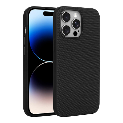 Apple iPhone 14 Pro Max Kılıf M-Safe Şarj Özellikli Kumaş Tasarımlı Zore Miami Sert PC Kapak - 6