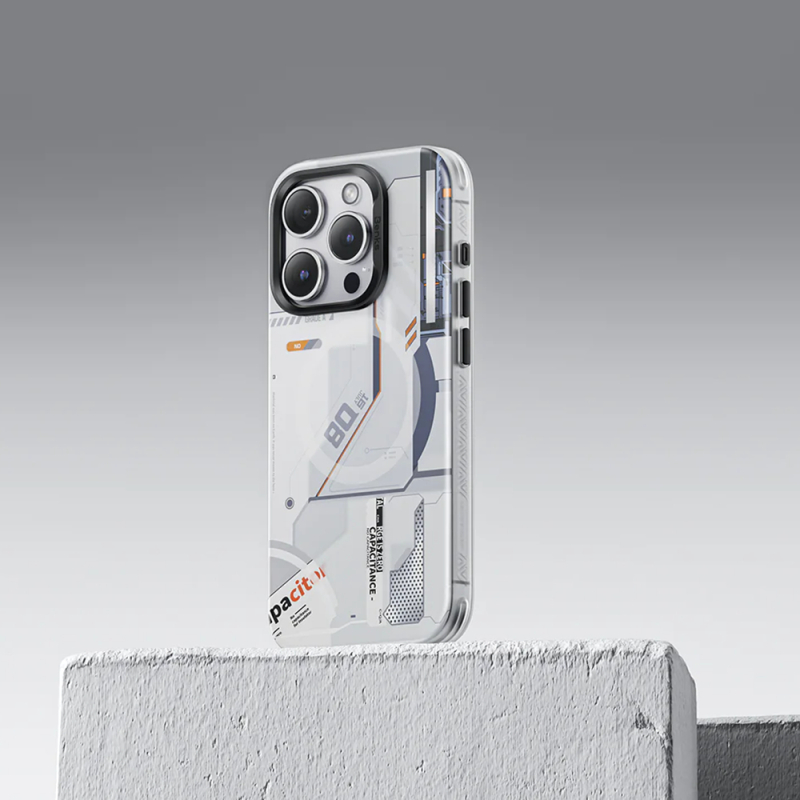 Apple iPhone 14 Pro Max Kılıf M-safe Şarj Özellikli Mekanik Tasarımlı Benks Perspective Serisi Kapak - 6