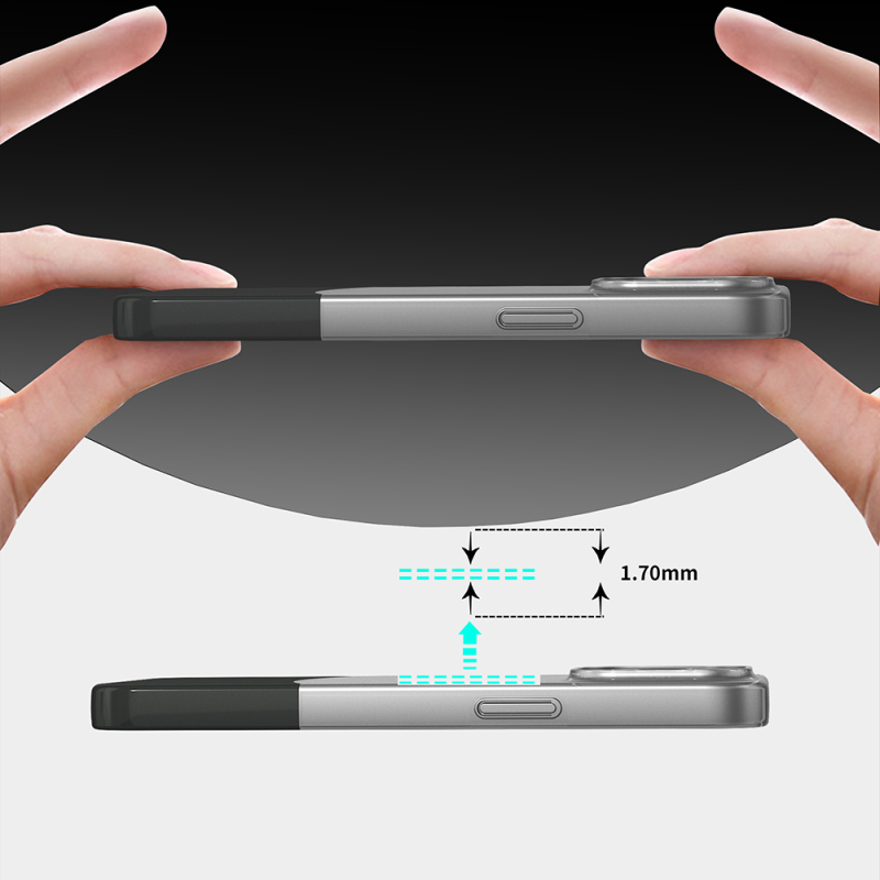 Apple iPhone 14 Pro Max Kılıf M-Safe Şarj Özellikli Mıknatıslı Zore Duble Kapak - 5