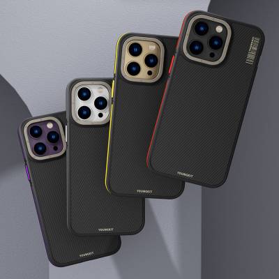 Apple iPhone 14 Pro Max Kılıf M-safe Şarj Özellikli YoungKit 600D Kapak - 8