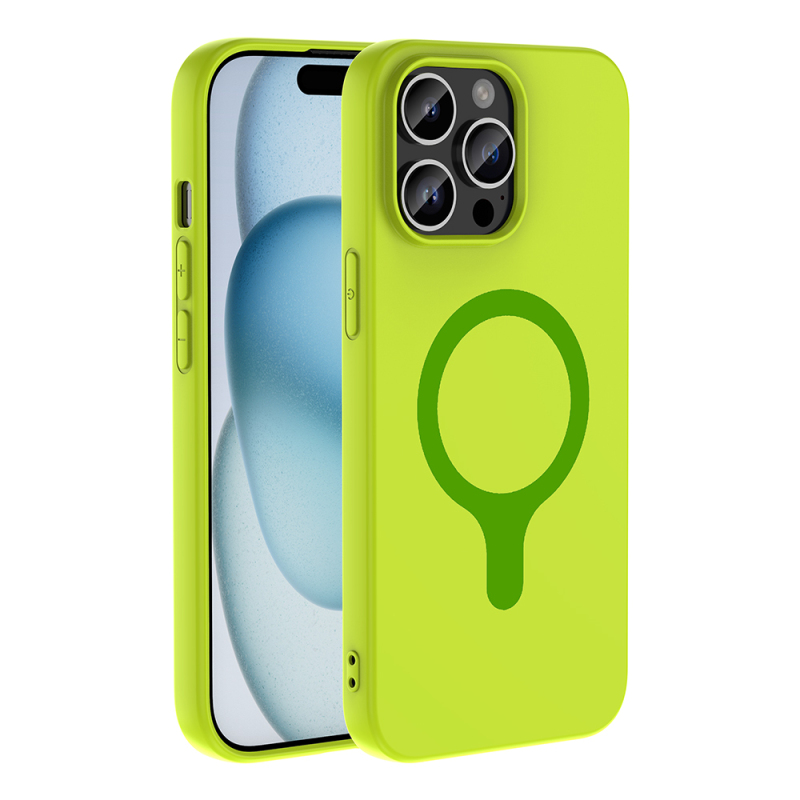 Apple iPhone 14 Pro Max Kılıf M-Safe Şarj Özellikli Zore Aris Silikon Kapak - 19