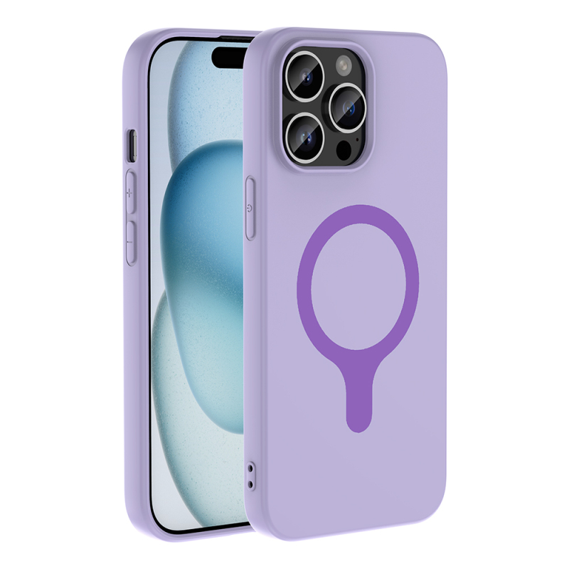 Apple iPhone 14 Pro Max Kılıf M-Safe Şarj Özellikli Zore Aris Silikon Kapak - 22