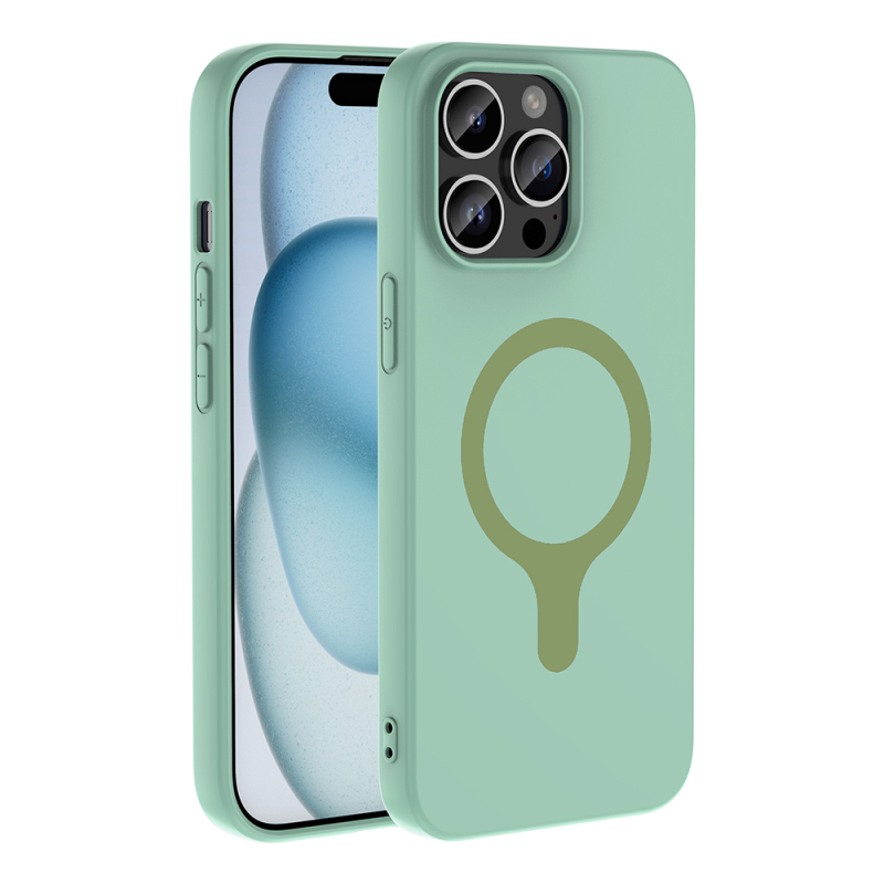 Apple iPhone 14 Pro Max Kılıf M-Safe Şarj Özellikli Zore Aris Silikon Kapak - 31