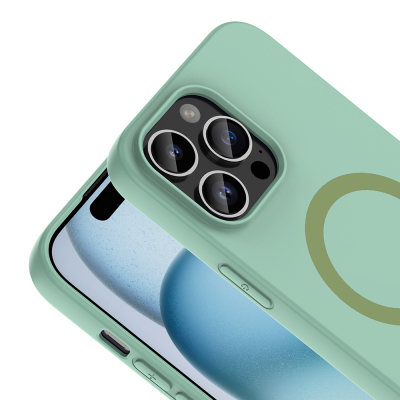 Apple iPhone 14 Pro Max Kılıf M-Safe Şarj Özellikli Zore Aris Silikon Kapak - 32
