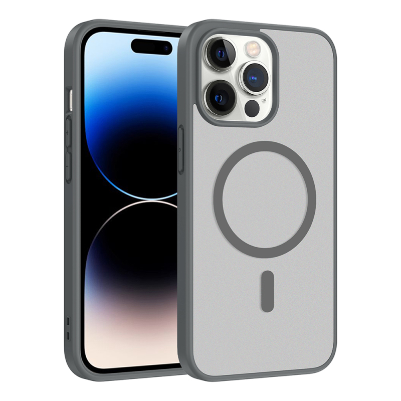 Apple iPhone 14 Pro Max Kılıf M-safe Şarj Özellikli Zore Babet Kapak - 4