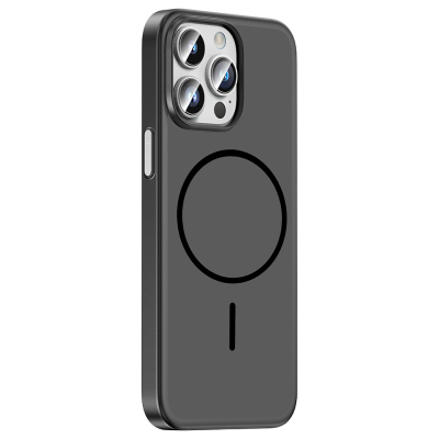 Apple iPhone 14 Pro Max Kılıf M-Safe Şarj Özellikli Zore Lora PC Kapak - 9