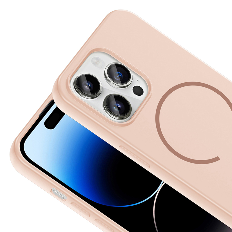 Apple iPhone 14 Pro Max Kılıf M-safe Şarj Özellikli Zore Meta Kapak - 19