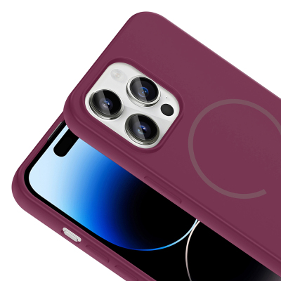 Apple iPhone 14 Pro Max Kılıf M-safe Şarj Özellikli Zore Meta Kapak - 20