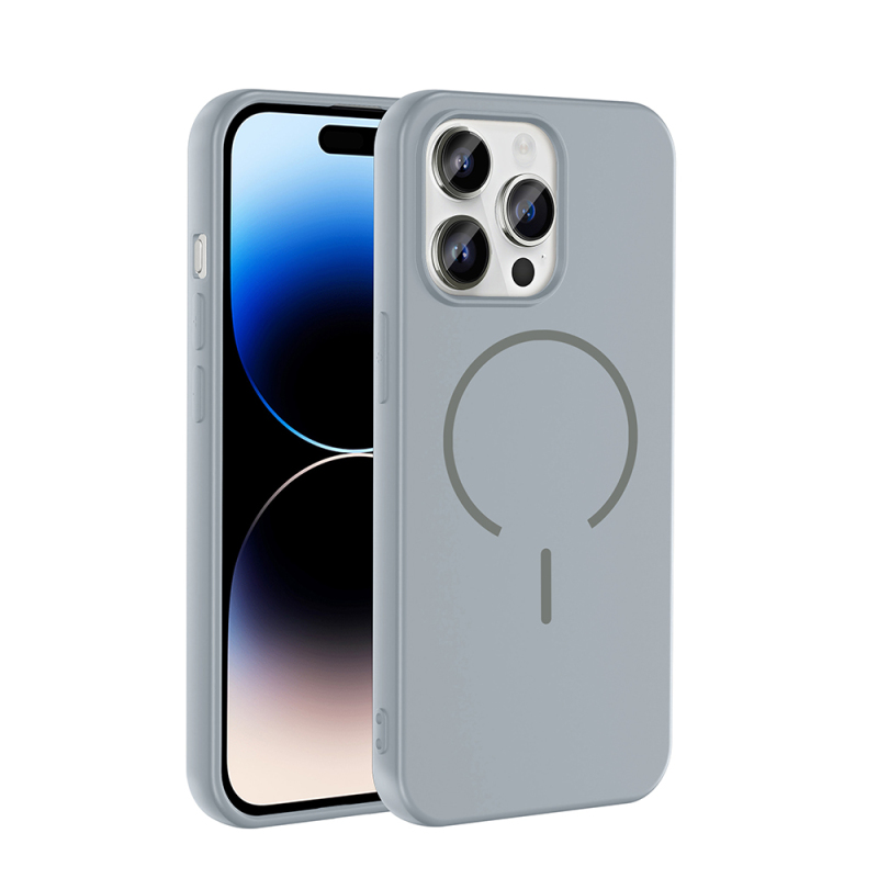 Apple iPhone 14 Pro Max Kılıf M-safe Şarj Özellikli Zore Meta Kapak - 2