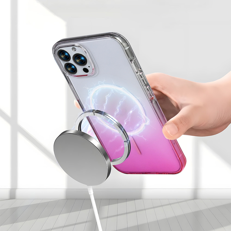 Apple iPhone 14 Pro Max Kılıf M-Safe Şarj Özellikli Zore Septik Silikon Kapak - 18