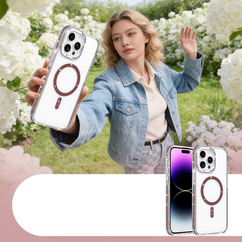 Apple iPhone 14 Pro Max Kılıf M-safe Şarj Özellikli Zore Tera Silikon Kapak - 5
