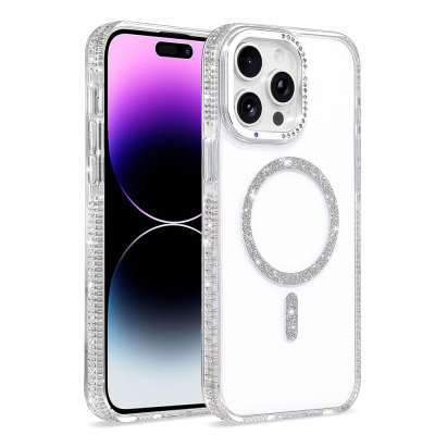 Apple iPhone 14 Pro Max Kılıf M-safe Şarj Özellikli Zore Tera Silikon Kapak - 6